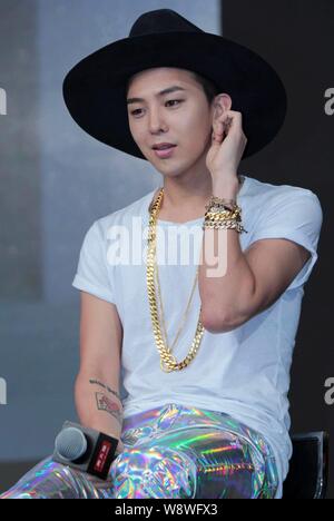 G Dragon of South Korean boy band Big Bang attends a launch event