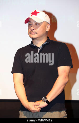 --FILE--Chinese director Wang Quan'an poses at a premiere event for his new movie 'Apart Together' in Xi'an city, northwest China's Shaanxi province, Stock Photo