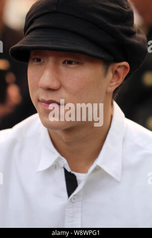 --FILE--Hong Kong actor Jaycee Chan, the son of kungfu star Jackie Chan, attends an event in Nantong city, east Chinas Jiangsu province, 16 October 20 Stock Photo