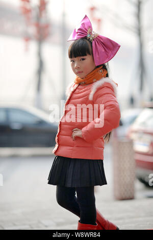 Young Dark Haired Child Model In Pink Formal Dress Outfit Ga