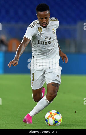 Rome, Italy. 11th Aug, 2019. Friendly Match As Roma v Real Madrid Fc.Rome Olimpic Stadium August 11th 2019 In the picture Edgar Militao Photo Photographer01 Credit: Independent Photo Agency/Alamy Live News Stock Photo