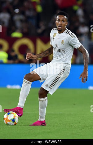 Rome, Italy. 11th Aug, 2019. Friendly Match As Roma v Real Madrid Fc.Rome Olimpic Stadium August 11th 2019 In the picture Edgar Militao Photo Photographer01 Credit: Independent Photo Agency/Alamy Live News Stock Photo