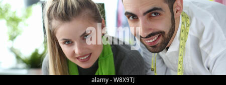 Gadget Technology in Sewing Tailoring Concept Stock Photo