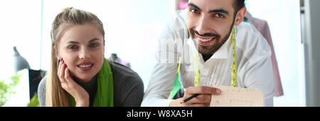 Digital Technology in Tailoring Sewing Service Stock Photo
