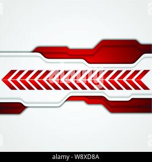 Bright abstract technology background with arrows. Vector design Stock Vector