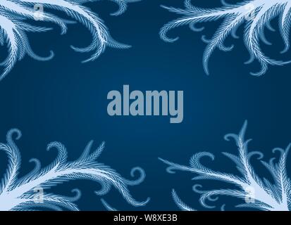 Frozen window texture Stock Vector