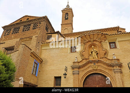 San Nicolas de Bari church in Zaragoza, Spain Stock Photo