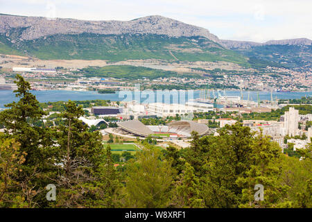 Poljud Stadium of Hajduk Split View from Across the Street Editorial Image  - Image of historic, building: 189664960