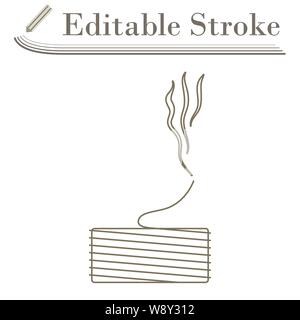 Solder Wire Icon. Editable Stroke Simple Design. Vector Illustration. Stock Vector