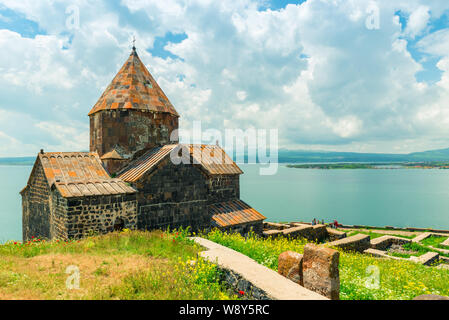 Sevanavank Monastery on the shore of Lake Sevan, Armenia Stock Photo