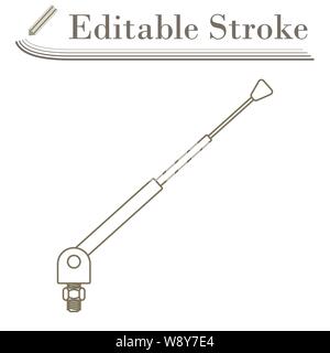 Radio Antenna Component Icon. Editable Stroke Simple Design. Vector Illustration. Stock Vector