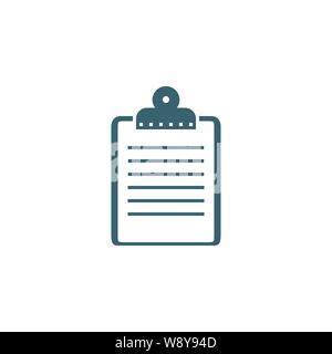 Clipboard related vector glyph icon. Stock Vector