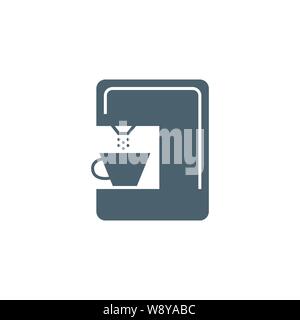 Coffee Maker related vector glyph icon. Stock Vector