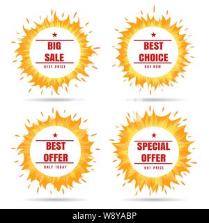 Fire frame label Stock Vector