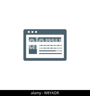 Site related vector glyph icon. Stock Vector