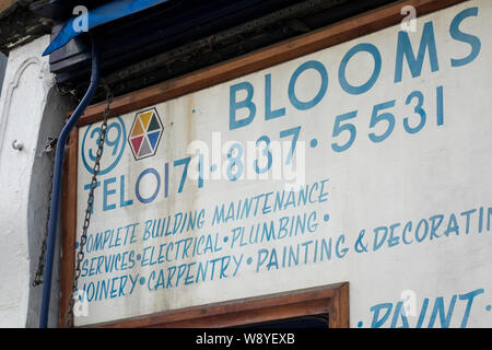 Bloomsbury Building Supplies shop on Marchmont, Street, Camden, London, WC1, UK Stock Photo