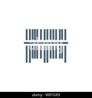 Bar Code related vector glyph icon. Stock Vector
