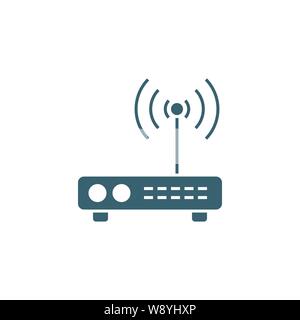 Router related vector glyph icon Stock Vector