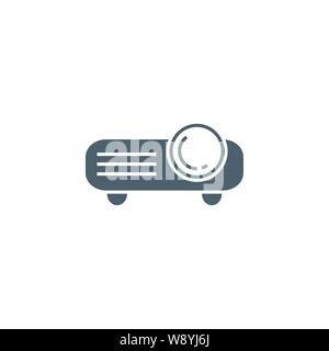 Video Projector related vector glyph icon. Stock Vector