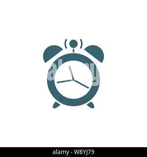 Alarm Clock related vector glyph icon. Stock Vector