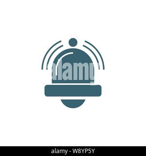 Bell related vector glyph icon. Stock Vector