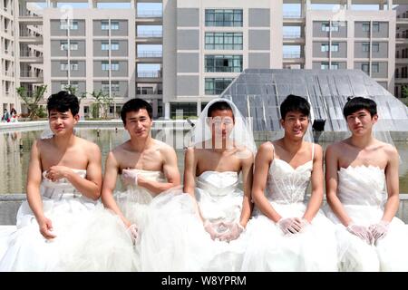 Boy Wearing Bridesmaid Dress