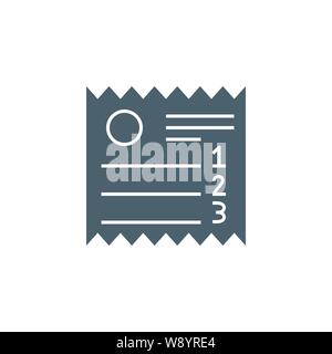 Sales Receipt related vector glyph icon. Stock Vector