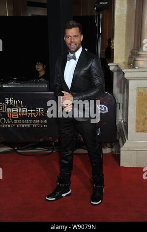 Eric Ricky Singer Puerto Rican actor and singer Ricky Martin attends the red carpet of ...
