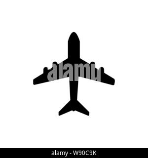 airplane icon symbol vector on white background Stock Vector Image ...