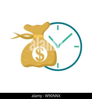 Calendar with payday calculator concept vector isolated illustration Stock Vector