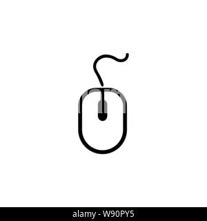 Computer Mouse Icon Symbol. PC Mouse icon vector isolated illustration. Stock Vector