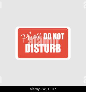 Please do not disturb hotel design - Vector illustration Stock Vector