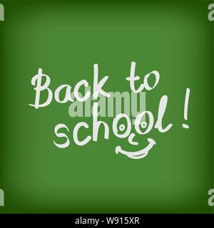 drawing back to school text Stock Vector