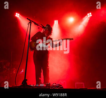 Edinburgh, Scotland, UK. 11 August 2019. Anna Calvi playing at Leith Theatre during the Edinburgh International Festival, Scotland, UK.Credit; Iain Masterton/Alamy Live News Stock Photo