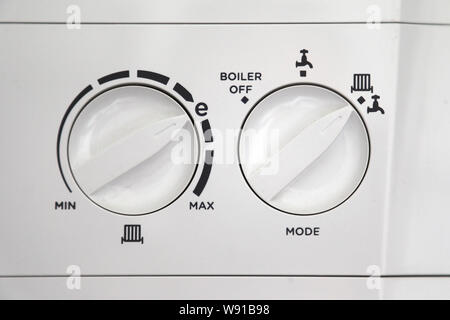 Kitchen wall mounted ideal logic combi esp1 35 boiler Stock Photo