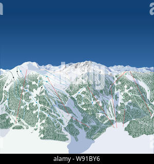 Loveland Ski Map Pdf A Generic City Map With An Icon Stock Photo - Alamy