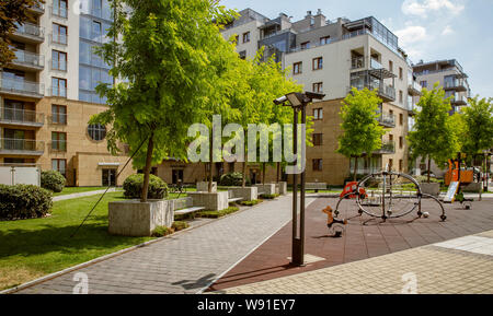 Modern luxury settlement in Poland Stock Photo