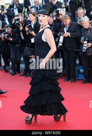 Spanish actress Rossy de Palma walks on the red carpet as she arrives for the closing ceremony of the 66th Cannes International Film Festival in Canne Stock Photo