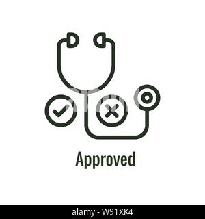 Patient Satisfaction Icon - patient experience imagery and rating idea Stock Vector