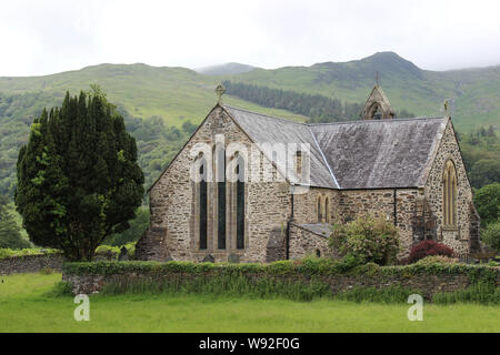 St Mary's Church, Beddgelert, Gwynedd, Wales Stock Photo