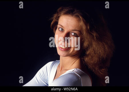 Regina WEBER, Germany, GER, Germany, rhythmic gymnastics, photo studio shot, portrait, portrait, portrait, cropped single image, single motif, Regina Weber-Sane is the mother of the footballer Leroy Sane, 10.10.1983, | usage worldwide Stock Photo