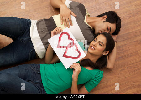 Young couple romancing Stock Photo