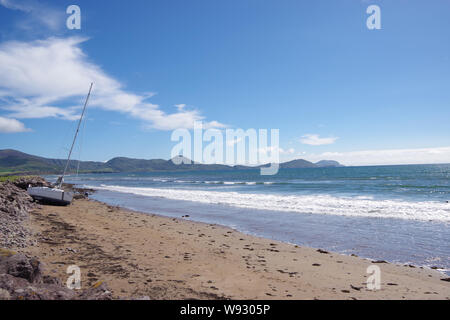 All Washed Up  - beached sailboat Stock Photo