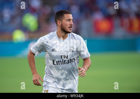 Rome, Italy. 11th Aug, 2019. Eden Hazard of Real Madrid during the pre-season friendly match between AS Roma and Real Madrid at at Stadio Olimpico, Rome, Italy on 11 August 2019. Photo by Giuseppe Maffia. Credit: UK Sports Pics Ltd/Alamy Live News Stock Photo