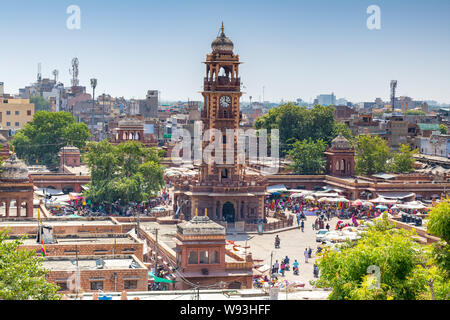 Clock tower in Jodhpur, India Stock Photo