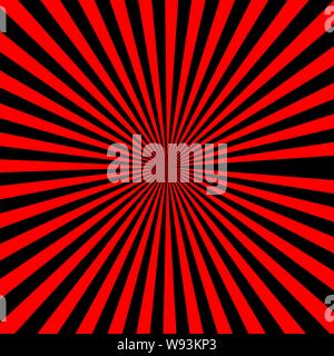Sun Sunburst star burst background pattern Black and orange color vector illustration Retro art design Stock Vector
