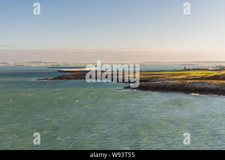 Holyhead breakwater is the longest in the UK. Wales, United Kingdom. Stock Photo