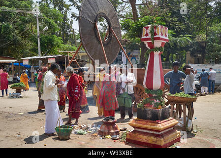 ceremony at Ranganathaswamy Temple, Srirangapatna, Karnataka, India Stock Photo