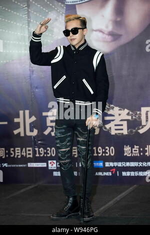 Korean singer G-Dragon, better known as GD of the korean pop
