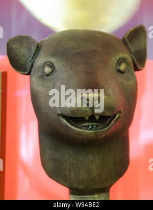 --FILE--A replica of the bronze rats head, the original relic of which was looted when foreign forces destroyed the Old Summer Palace in 1860, is disp Stock Photo